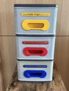 スーパーファミコン　カセットケース　3段ボックス