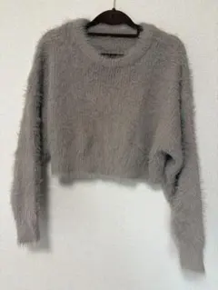 グレイル GRL ショート丈フェザーニット グレージュ