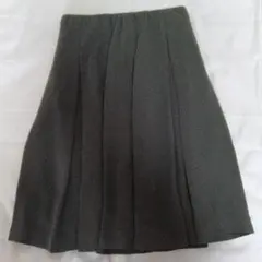 ユニクロ プリーツスカート Мサイズ モスグリーン