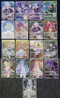 即*き様 ホロライブ　オフィシャルカードゲーム　レア以上まとめ売り　17枚
