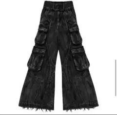 BLACK cargo denim