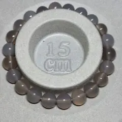 グレーメノウ 瑪瑙 天然石 ブレスレット