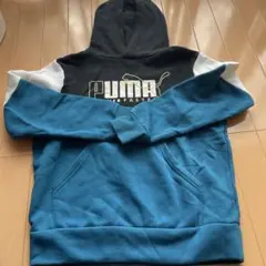 PUMA フード付きパーカー 青/黒/白