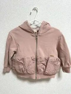 petit mainフード付きパーカー 80cm ピンク