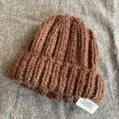 RODEO CROWNS ブラウンニット帽 FREEサイズ