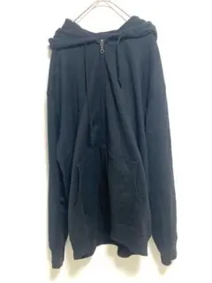 黒 フルジップ パーカー4L