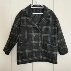 SPRAY PREMIUM チェック柄 ダブルブレストコート