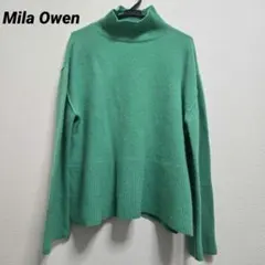 Mila Owen　 ニット　セーターウール　カシミア混　グリーン