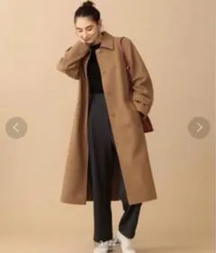 BEAUTY&YOUTH メルトンステンカラーコート