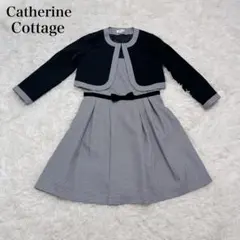 【美品】Catherine Cottage 130 ボレロ&ワンピース 千鳥柄