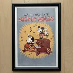 ディズニー ミッキー ヴィンテージ ポスター 60s 70s ウォルト ディズニーのミッキー マウス オリジナル ヴィンテージ 1960