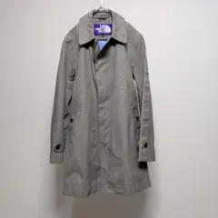 ザノースフェイス パープルレーベル チェック トレンチ GORE-TEX S