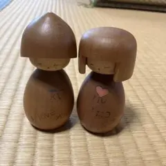 山岸梅好作 こけし 2体セット 木工芸品 - メルカリ