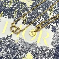 美品 箱付✨ディオール ネックレス CLAIR D LUNE ゴールド ロゴ