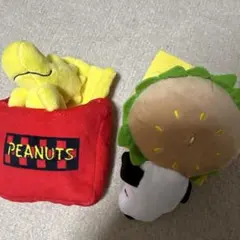 PEANUTS スヌーピー ぬいぐるみ　ハンバーガーセット