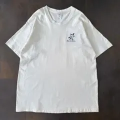 90s USA製　フルーツオブザルーム　ヘビーウェイトTシャツ　刺繍　シングルのサムネイル