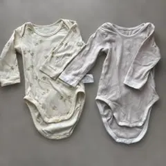 ユニクロ　長袖 肌着　ボディスーツ 2枚セット 80cm 2024年モデル