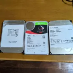 Seagate IronWolf 16TB & W 14TB & トーシバ14T