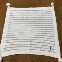 新品未使用　ジェラートピケ　ボンボン付きブランケット