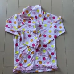 水着用ラッシュガード フード付き 水玉模様