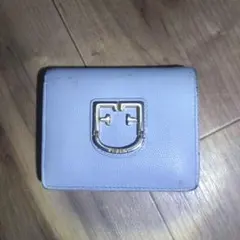 FURLA(フルラ)/イタリアで購入/二つ折り財布/水色