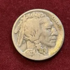 C728 1919年 5セント白銅貨 バッファローニッケル アメリカ - メルカリ