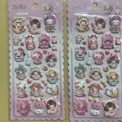 ハローキティ コラボ マシュマロ シール 低反発 2シート サンリオ