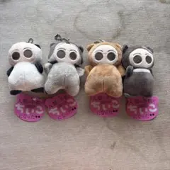 人類の半数がちいこになった　ぬいぐるみ キーホルダー付き 4色セット