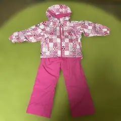 DESCENTE 子ども用スキーウェア 上下セット ピンク