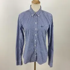 Abercrombie&Fitch アバクロ チェックシャツ ブラウス ロゴ刺繡