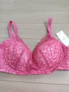 BRADELIS☆ ピンク レース☆ノンワイヤーブラジャー☆LLのサムネイル