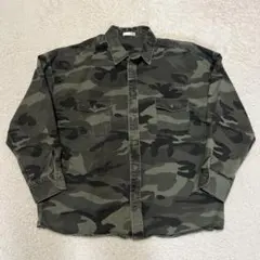 GYDA カモフラージュ 長袖シャツ 迷彩柄