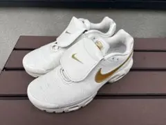 Nike ティエンポ　27.5cm スニーカー ホワイト　ゴールド