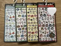 スヌーピー mini ボンボンドロップシール 4点セット