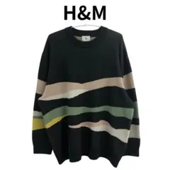 H&M オーバーサイズニット セーター ビッグシルエット カジュアル 秋冬