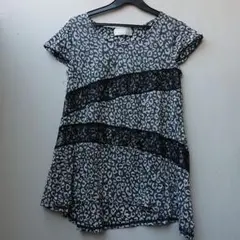 セシルマクビー ヒョウ柄 レース トップス