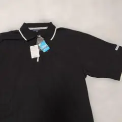 新品タグ付 BURBERRYGOLF ポロシャツ 黒 Lのサムネイル