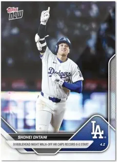 大谷翔平 2025 Topps Now No.35 ドジャース サヨナラHR