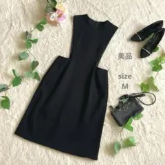 美品☆サロペットスカート コットン素材 モードデザイン M