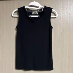 as know as... レース付きタンクトップ ブラックのサムネイル