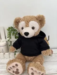 パーカー 黒☆ダッフィーS シェリーメイS☆ハンドメイド コスチューム 洋服