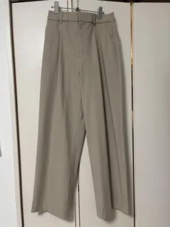 UNIQLO ユニクロ タックワイドパンツ M ナチュラル