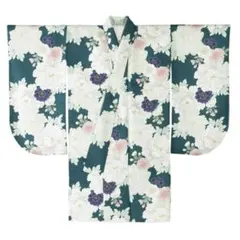 卒業式 二尺袖着物 袴 グリーン