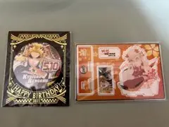 【未開封】鬼滅の刃　煉獄杏寿郎　バースデイ缶バッジ　名場面ジオラマフィギュア