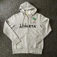 ATHLETA フード付きジップアップ グレー