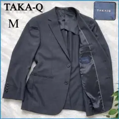 TAKA-Q ビジネスジャケット グレー チェック柄 Mサイズのサムネイル