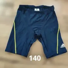 adidas 男の子用水着 140 ネイビー