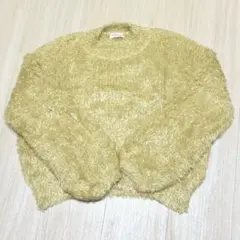 earth Music&ecology ファー トレーナー 黄色