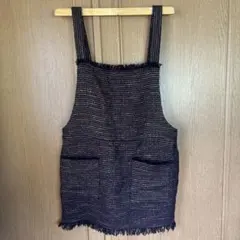 ZARA Trafaluc ジャンバースカート 黒系 2ポケットのサムネイル