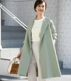 アーバンリサーチ ダブルクロスガウンジャケット Mサイズ グリーン